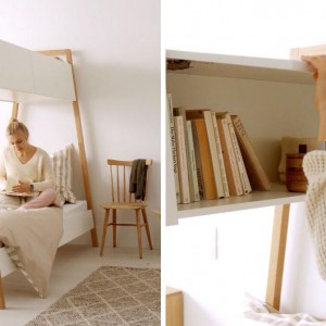 تصویر - طراحی خاص تخت خواب برای داشتن فضای بیشتر در اتاق - معماری