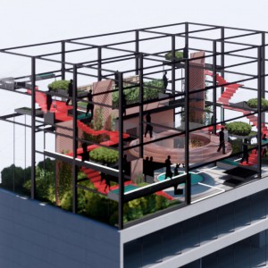 تصویر - طراحی فضای بام رویداد شماره 2 زیگوآرت ، اثر تیم معماری علی لواسانی ، تهران - معماری