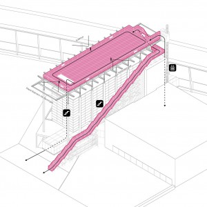تصویر - طراحی یک پشت بام صورتی موقت برای موسسه het nieuwe در روتردام توسط MVRDV  - معماری