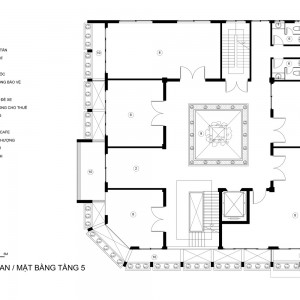 تصویر - ساختمان اداری HP Office Building ، اثر تیم طراحی Kien Truc NDT ، ویتنام - معماری