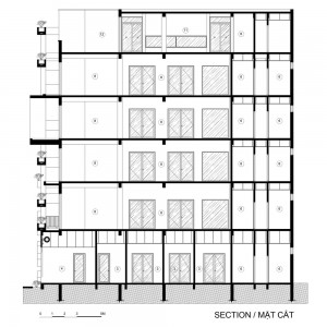 تصویر - ساختمان اداری HP Office Building ، اثر تیم طراحی Kien Truc NDT ، ویتنام - معماری