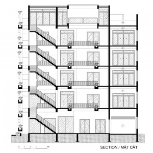 تصویر - ساختمان اداری HP Office Building ، اثر تیم طراحی Kien Truc NDT ، ویتنام - معماری