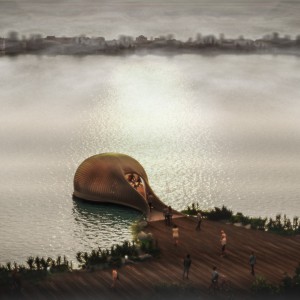 تصویر -  پایون روی آب ، اثر علی لواسانی ، اسلوونی - معماری