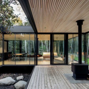 تصویر - اقامتگاه شیشه ای Lanaudiere ، اثر تیم طراحی ACDF Architecture ، کانادا - معماری