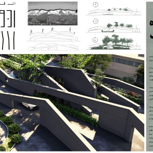 عکس - رتبه نخست مسابقه طراحی معماری سردر ورودی غربی مجموعه‌ ی ورزشی انقلاب