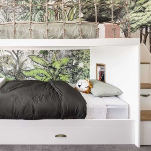تصویر - طراحی اتاق کودک با تخت سفارشی و تم جنگل - معماری