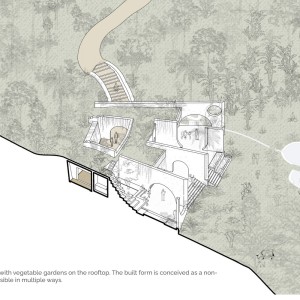 تصویر - سکونتگاه چندمنظوره Subterranean Ruins ، اثر تیم طراحی A Threshold , هند - معماری