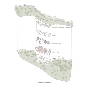 تصویر - سکونتگاه چندمنظوره Subterranean Ruins ، اثر تیم طراحی A Threshold , هند - معماری