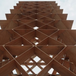 تصویر - برج چوبی Wood Lace Tower ، اثر آتلیه معماری Atelier FCJZ ، چین - معماری