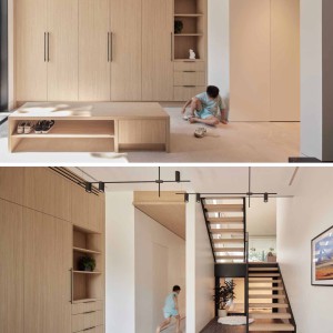 تصویر - طراحی فضای تمرین بسکتبال در دل خانه مسکونی ،کاری از Studio Lau ، کانادا - معماری
