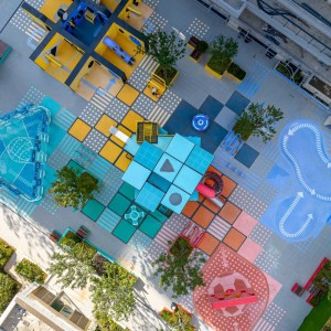 تصویر - میدان روبیکس اثر استودیو 100architects:بازی، هندسه و نور در قلب فضای شهری - معماری