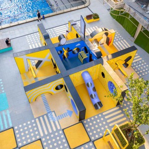 تصویر - میدان روبیکس اثر استودیو 100architects:بازی، هندسه و نور در قلب فضای شهری - معماری