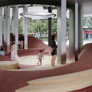 تصویر - پاوِیون موج (Wave Pavilion ) ، بازآفرینی میکروفضا در هانگژو ، طراحی Moguang Studio - معماری