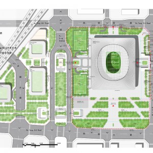 تصویر - مرکز بین‌المللی فوتبال Xi an ، اثر تیم طراحی Zaha Hadid Architects ، iDEA و AISA ، چین - معماری