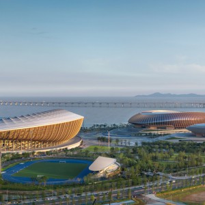 تصویر - مرکز ورزشی Greater Bay Area Sports Center ، اثر تیم معماری Zaha Hadid Architects ، چین - معماری