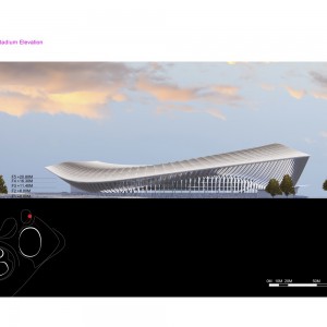 تصویر - مرکز ورزشی Greater Bay Area Sports Center ، اثر تیم معماری Zaha Hadid Architects ، چین - معماری