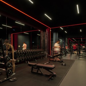 تصویر - باشگاه تناسب اندام Kometa Black Fitness Club ٬ اثر تیم YoYo Bureau ٬ روسیه - معماری
