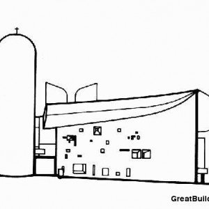 تصویر - کلیسای رونشان (نوتردام دو او) | طراحی لوکوربوزیه | فرانسه - معماری