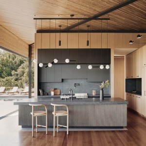 تصویر - خانه Moksha House | طراحی SAW و Spiegel Aihara Workshop | پورتولا ولی، ایالات متحده - معماری