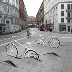 تصویر - ایده های خلاقانه در طراحی مبلمان شهری - ایستگاه دوچرخه - معماری