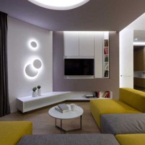 تصویر - طراحی داخلی آپارتمان (Moon Box) ، اثر طراح Denis Rakaev ، اکراین - معماری