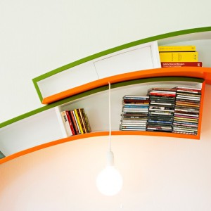 تصویر - قفسه کتاب Bookworm ، اثر تیم طراحی Atelier 010 - معماری
