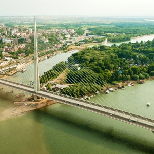 تصویر - پل کابلی عظیم Ada , اثر تیم طراحی معماری Arhitektura d.o.o , صربستان - معماری