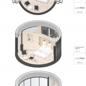 تصویر - اقامتگاه LumiPod 6 , با بازشو پانوراما ، اثر شرکت فرانسوی Lumicene - معماری