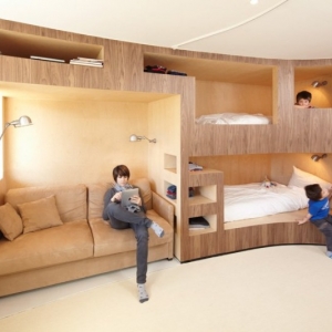 تصویر - ایده هایی برای تختخواب های چندطبقه - معماری
