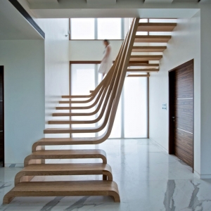 تصویر - 12 نمونه عالی از پله های بدون نرده - معماری