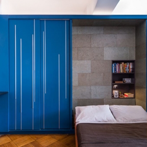تصویر - راه حل سفارشی صرفه جویی درفضا برای آپارتمانی کوچک در نیویورک - معماری