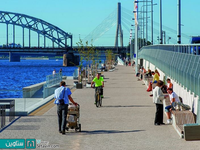 بازسازی تقاطع Spikeri و مسیر کنارآب Daugava در لتونی