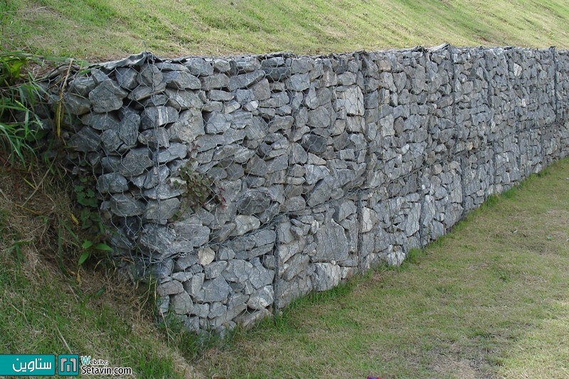 دیوارهای سنگی و حفاظهای گابیون