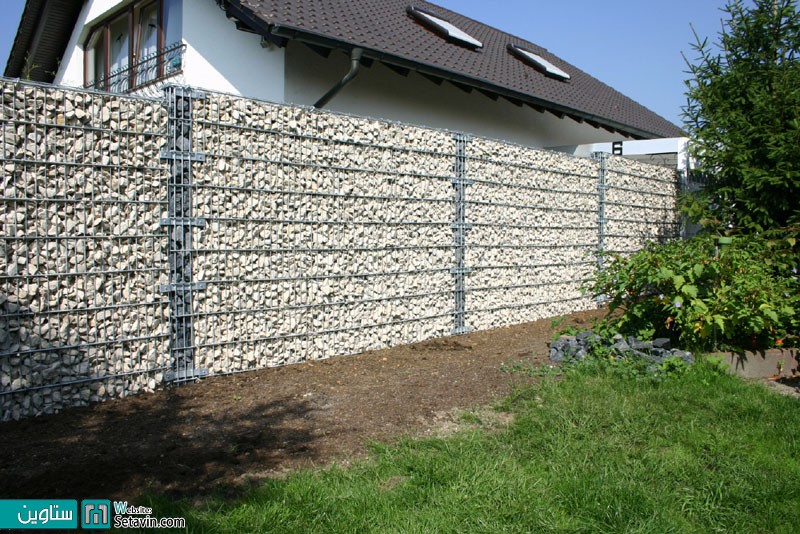 دیوارهای سنگی و حفاظهای گابیون در محوطه سازی