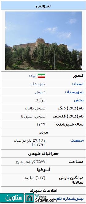 شوش ثبت جهانی شد