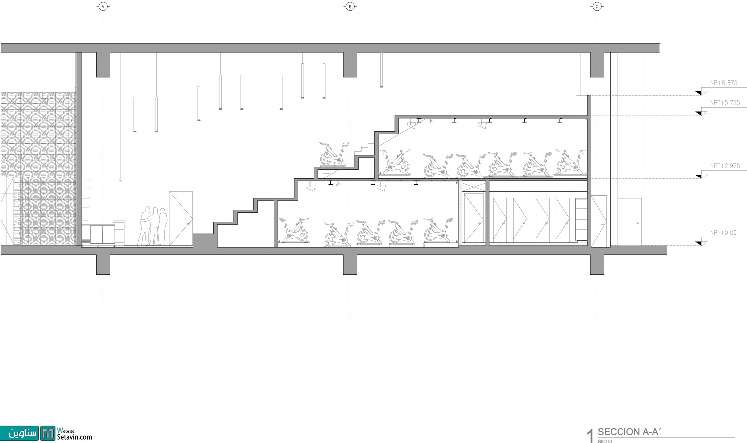 کلاس آموزش دوچرخه ثابت síclo اثر rojkind arquitectos 