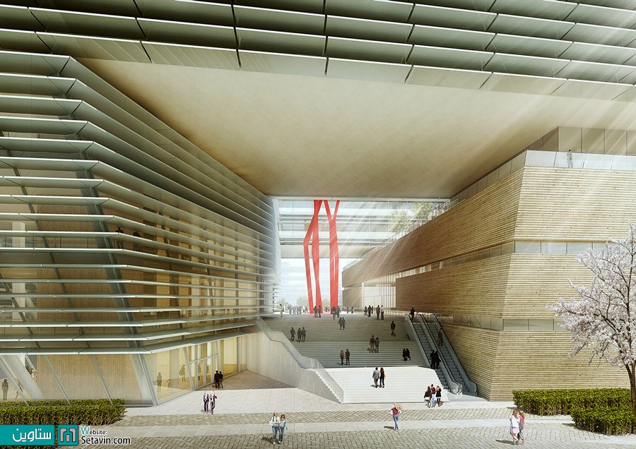 دومین کتابخانه شهر سوژو , چین , اثر تیم معماری gmp