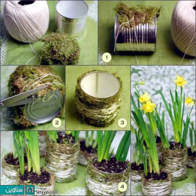 گلدان هایی زیبا و متفاوت بسازید