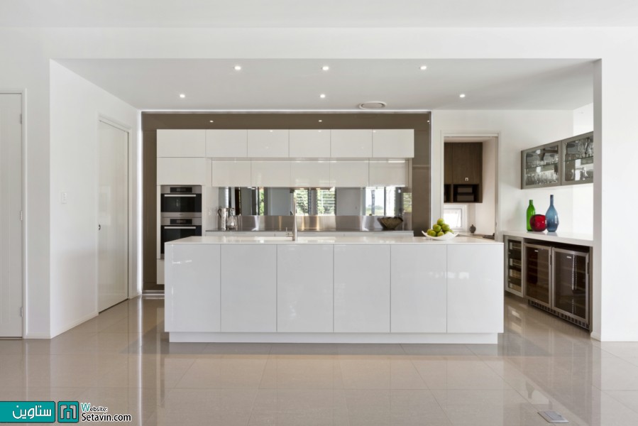 نقش آینه در طراحی داخلی آشپزخانه