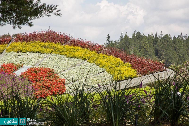 باغچه رنگارنگ شیبدار در کلمبیا